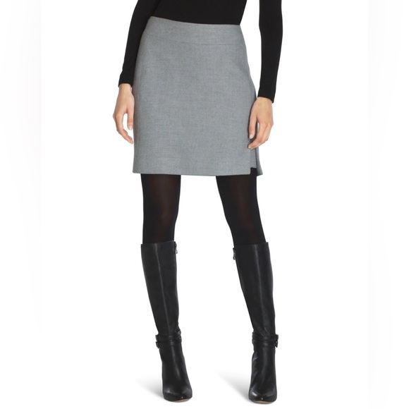 NWT White House black market boot skirt gray size 4 - Picture 1 of 8